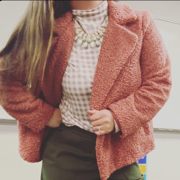 LC Lauren Conrad Jackets & Blazers - LC by Lauren Conrad Faux Fur Pink Jacket
